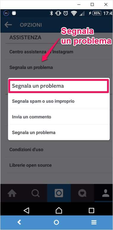 segnala-un-problema-su-instagram