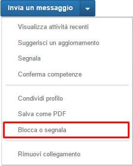 Come bloccare una persona indesiderata su LinkedIn