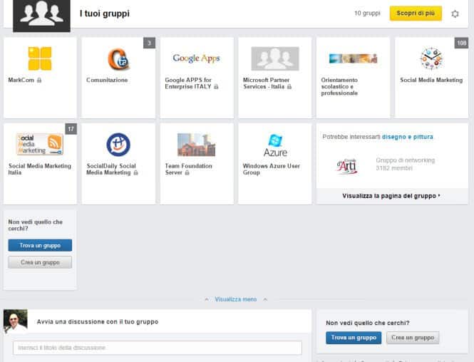 protezione privacy gruppi linkedin