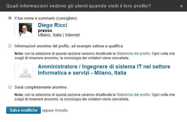 proteggere privacy numero telefono linkedin