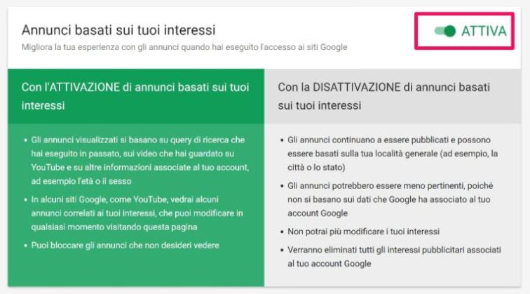proteggere-privacy-google-controlla-annunci-interessi