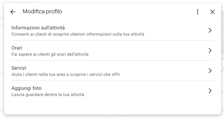 Come modificare informazioni su Google My Business